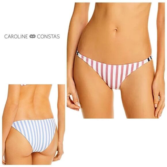 New. Caroline Constas nautical stripe bikini bottom. Large. Retails $125. - Picture 1 of 10